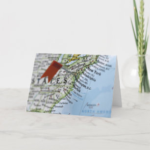 Map pin placed on Washington, D.C. on map, Karte