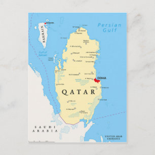 MAP POSTCARDS FILM Katar Postkarte