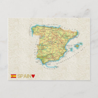 MAP POSTCARDS FILM Spanien Postkarte
