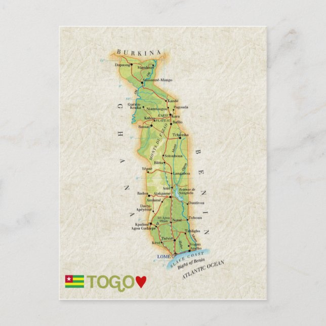 MAP POSTCARDS FILM Togo Postkarte (Vorderseite)