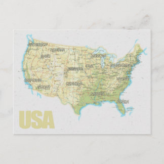 MAP POSTCARDS Filme USA Postkarte