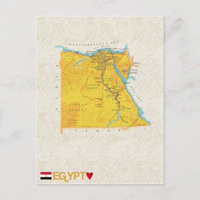 MAP POSTCARDS in Ägypten Postkarte (Vorderseite)