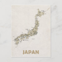 MAP POSTCARDS in Japan