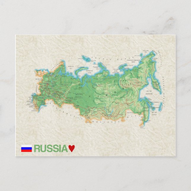 MAP POSTCARDS in Russland Postkarte (Vorderseite)
