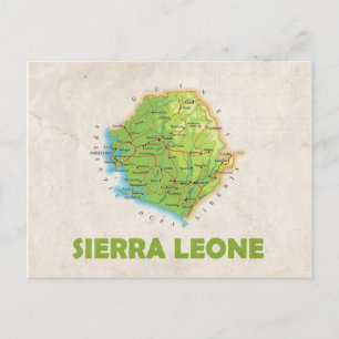 MAP POSTCARDS, in Sierra Leone Postkarte