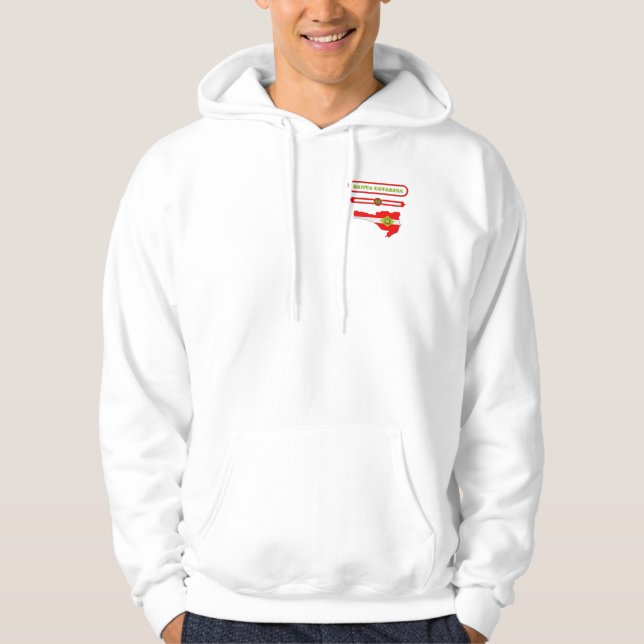 MAPA DE SANTA CATARINA. SAMER BRASIL HOODIE (Vorderseite)