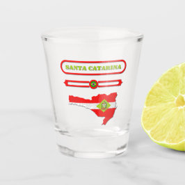 MAPA DE SANTA CATARINA. SAMER BRASIL SCHNAPSGLAS