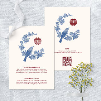 Mapgie Chinesische Hochzeitsdetails Beilagekarte Save The Date