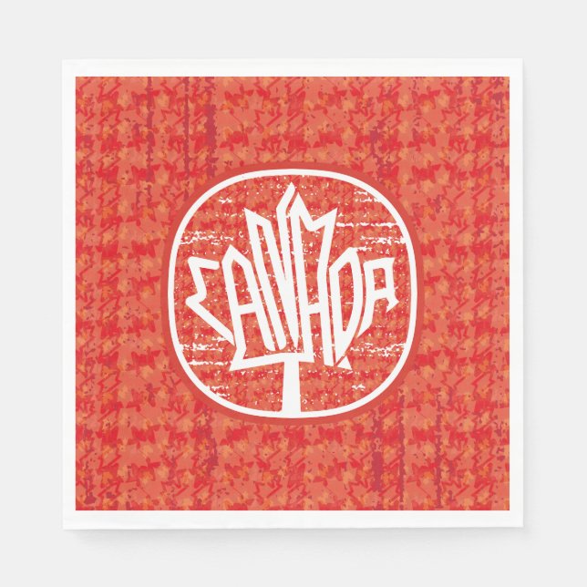 Maple Canada Original Flag 2023 Logo by Masanser P Serviette (Vorderseite)