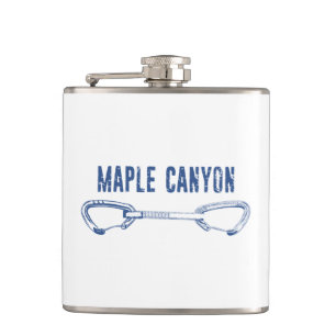 Maple Canyon Klettersteig Schnellziehen Flachmann
