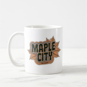 Maple City 70er Retro Michigan Vintage Kaffeetasse