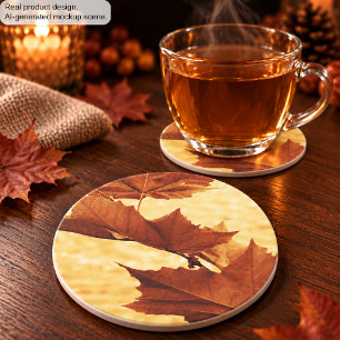 Maple Leaf Achterbahn Sandstein Untersetzer