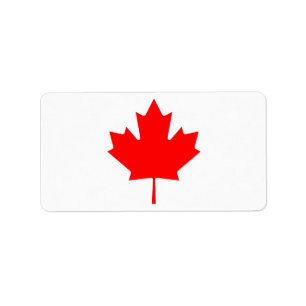 Maple Leaf Aufkleberblatt Vinyl-Aufkleber   Produk Adressaufkleber