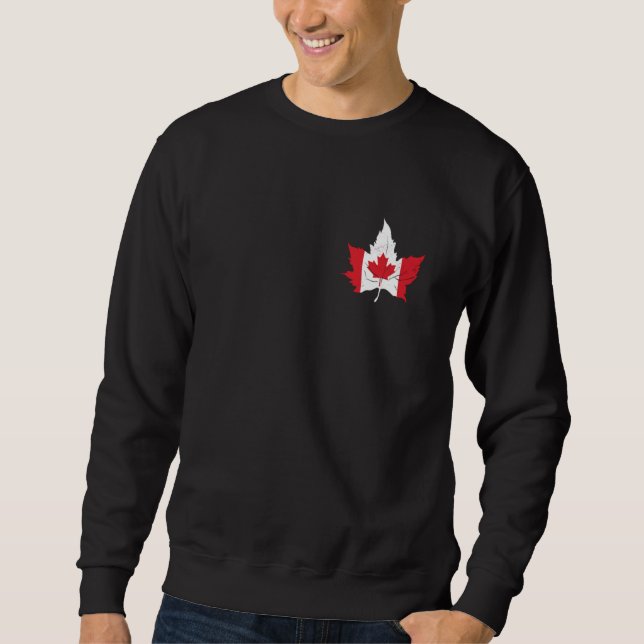 Maple Leaf Canada Canadian Pride Canadian Roots Ca Sweatshirt (Vorderseite)