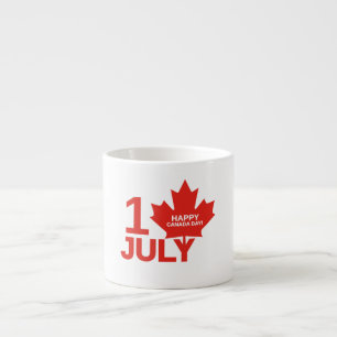 Maple Leaf Canada Day 1s Juli-Feiergeschenk  Espressotasse