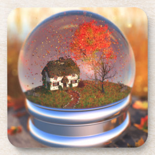 Maple Leaf Globe Cork Untersetzer