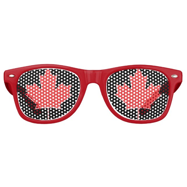 Maple Leaf Party Shades Partybrille (Vorderseite)