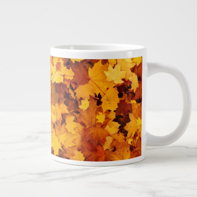 Maple Leaf Pattern-25877 Jumbo-Tasse (Rechts)