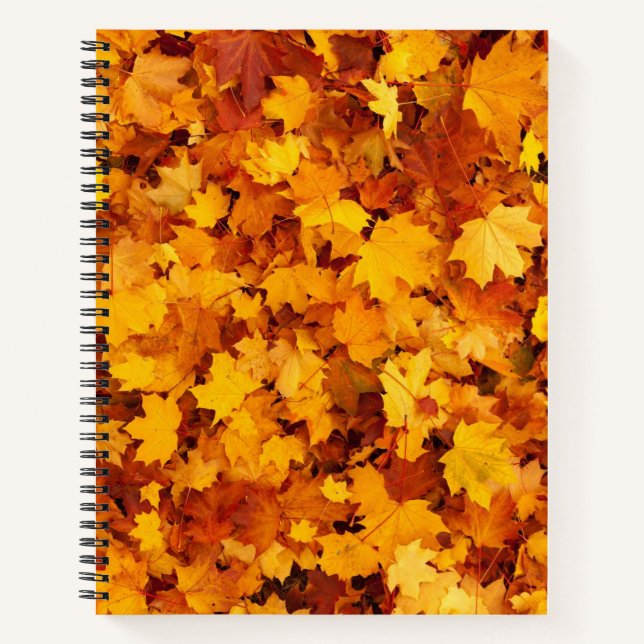 Maple Leaf Pattern-25877 Notizbuch (Vorderseite)