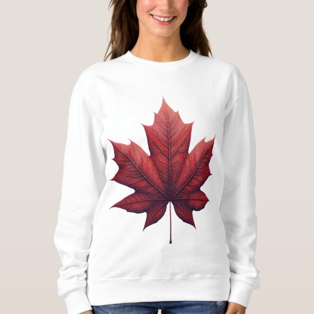 Maple Leaf Shirt, Apparel, Fall Clothing Sweatshirt (Vorderseite)