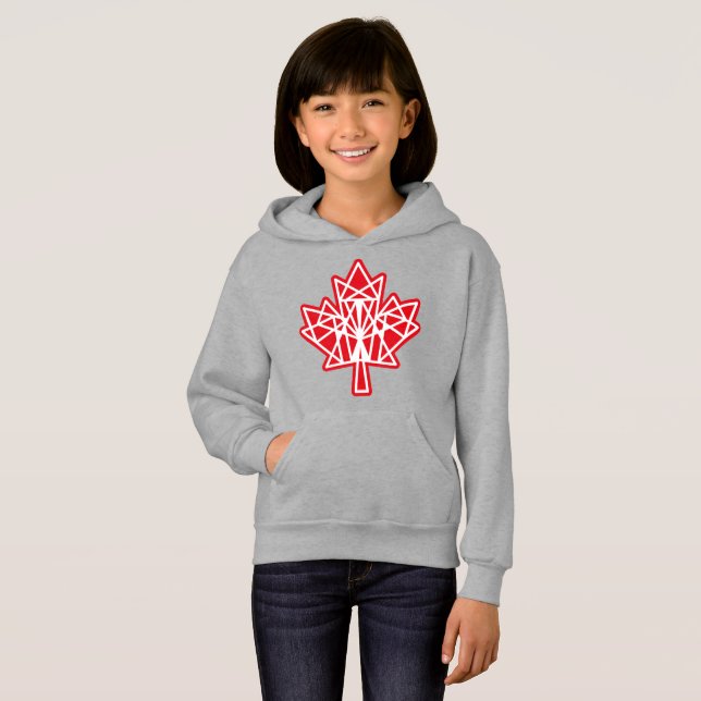 MAPLE MADE WITH TRIANGLES CANADA FLAG BY MASANSER HOODIE (Vorne ganz)