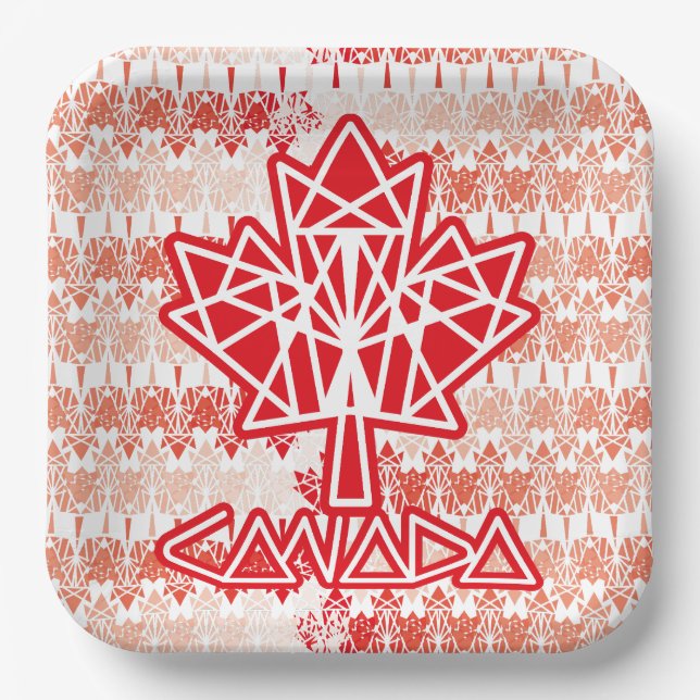 MAPLE MADE WITH TRIANGLES CANADA FLAG BY MASANSER PAPPTELLER (Vorderseite)