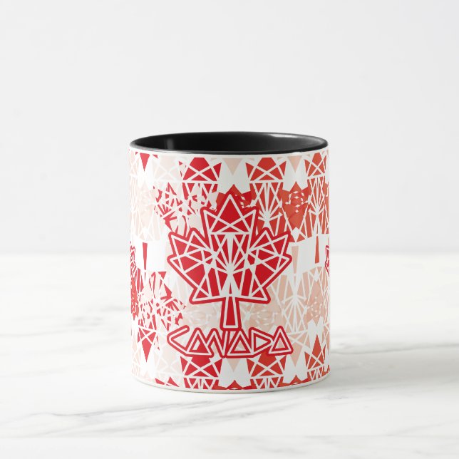 MAPLE MADE WITH TRIANGLES CANADA FLAG BY MASANSER TASSE (Zentrum)