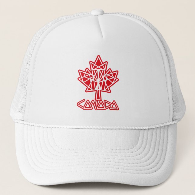 MAPLE MADE WITH TRIANGLES CANADA FLAG BY MASANSER TRUCKERKAPPE (Vorderseite)
