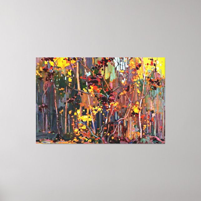 Maple Saplings, Kunstmalerei von Tom Thomson, Leinwanddruck (Vorderseite)
