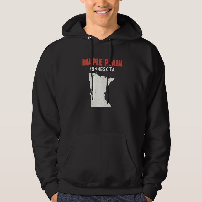 Maple Schlicht Minnesota USA Staat America Travel  Hoodie (Vorderseite)