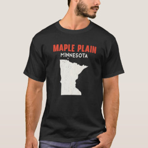 Maple Schlicht Minnesota USA Staat America Travel  T-Shirt