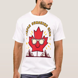 Maple Sunshine Club Kanada Süßes Sommer T-Shirt Ca