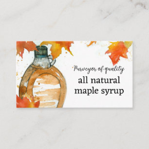 Maple Syrup For Sale Quality All Natural Visitenkarte