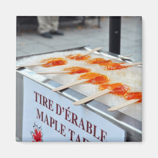 Maple Taffy Tire D'Erable Quebec Canada Magnet