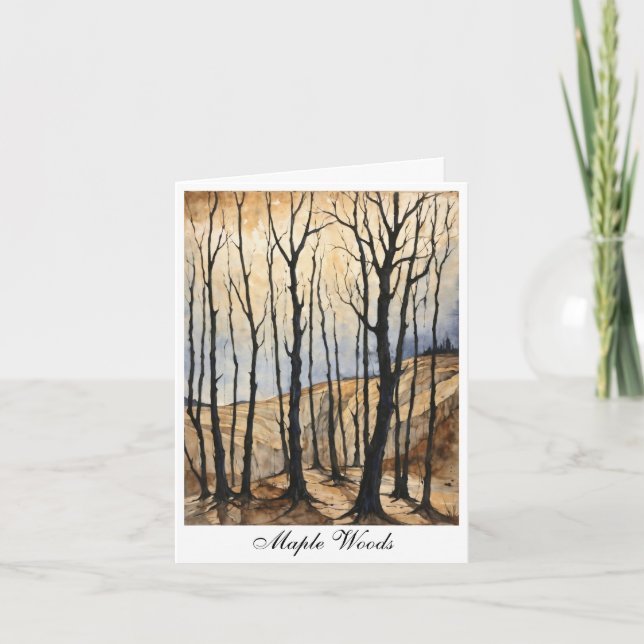 Maple Woods Dankeskarte (Vorderseite)