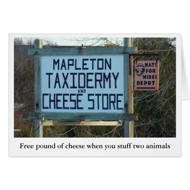 Mapleton Taxidermy & Käserei (Vorderseite (Horizontal))