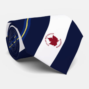 Maplewood (Minnesota) Stadtflagge Neck Tie Krawatte
