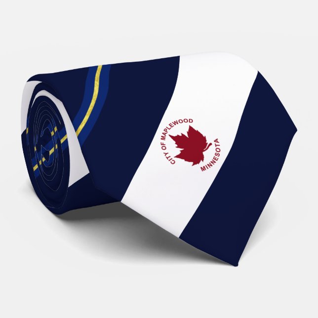Maplewood (Minnesota) Stadtflagge Neck Tie Krawatte (Gerollt)