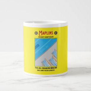 Maplins Vintage britische Feriencamps Jumbo-Tasse