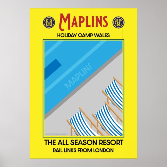 Maplins Vintage britische Feriencamps Poster (Vorne)