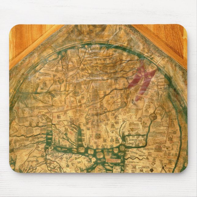 Mappa Mundi, c.1290 Mousepad (Vorne)