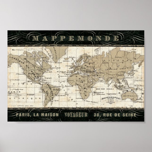 Mappemonde Poster (Vorne)