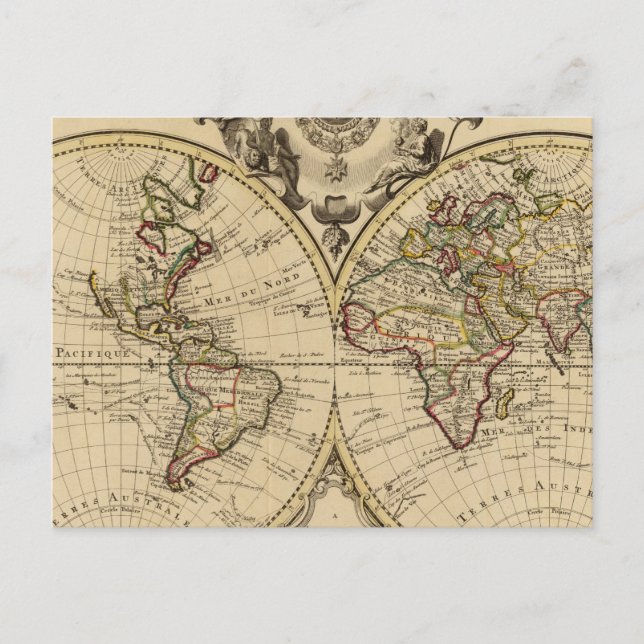 Mappemonde Postkarte (Vorderseite)