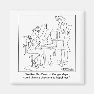 Mapquest Richtungen zum Glück Magnet