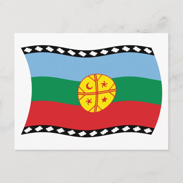 Mapuche-Flagge Postkarte (Vorderseite)