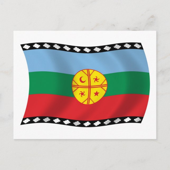 Mapuche-Flagge Postkarte (Vorderseite)