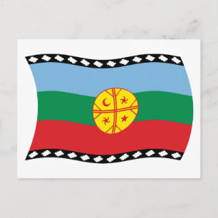 Mapuches Flag Postkarte
