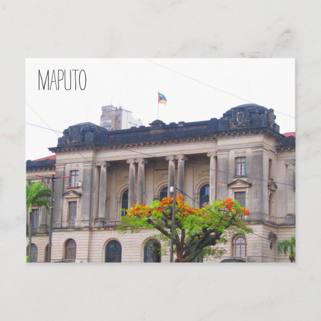 Maputo-Rathaus Postkarte (Vorderseite)