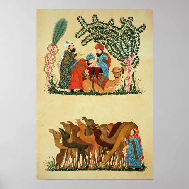 'Maqamat von Al-Hariri', eingraviert von Lestel Poster (Vorne)