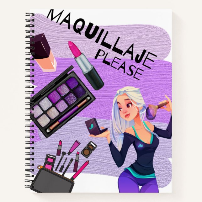 MAQUILLAJE BITTE NOTIZBUCH (Vorderseite)